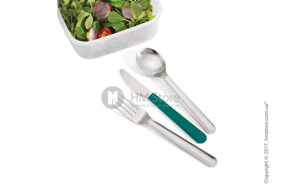 Набор столовых приборов Joseph Joseph GoEat Space-saving Cutlery Set на 1 персону, 4 предмета, Turquoise