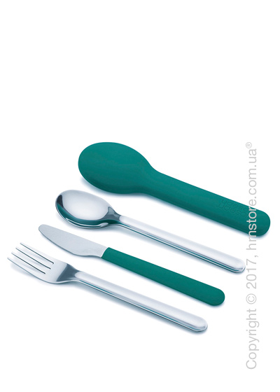 Набор столовых приборов Joseph Joseph GoEat Space-saving Cutlery Set на 1 персону, 4 предмета, Turquoise