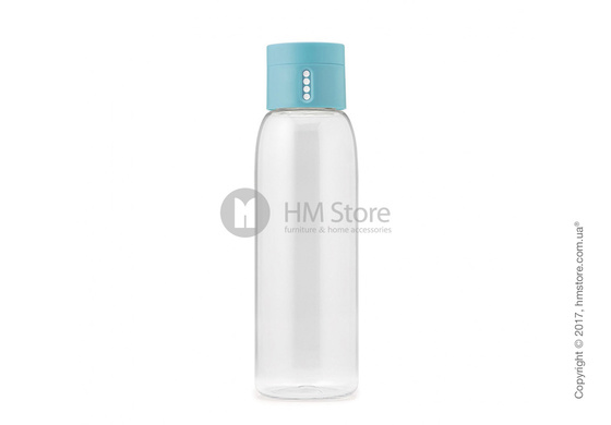 Бутылка для воды Joseph Joseph Dot with Hydration Counting Lid, Light Blue 600 мл