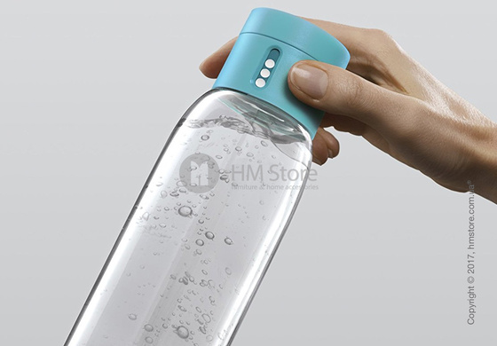 Бутылка для воды Joseph Joseph Dot with Hydration Counting Lid, Light Blue 600 мл