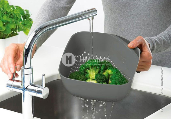 Дуршлаг Joseph Joseph Medium Square Ergonomic Colander, Grey