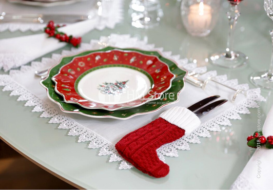 Тарелка десертная мелкая Villeroy & Boch коллекция Toy’s Delight, 24 см, Red