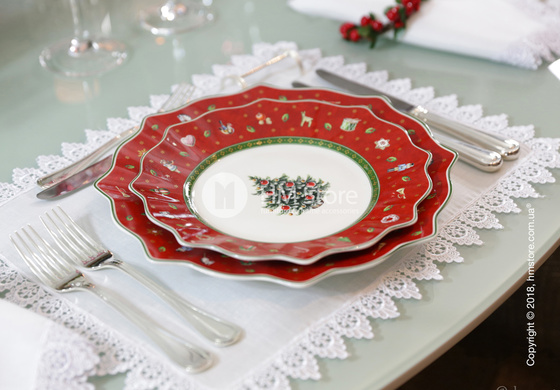 Тарелка десертная мелкая Villeroy & Boch коллекция Toy’s Delight, 24 см, Red