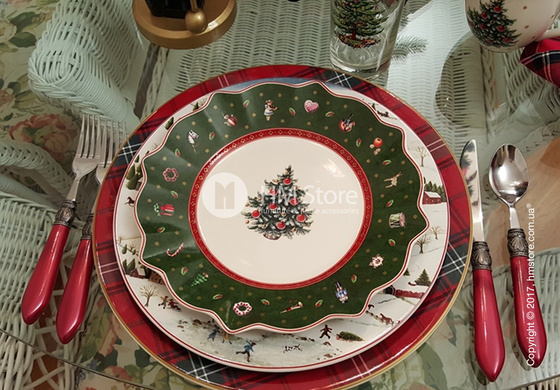 Тарелка десертная мелкая Villeroy & Boch коллекция Toy’s Delight, 24 см, Green