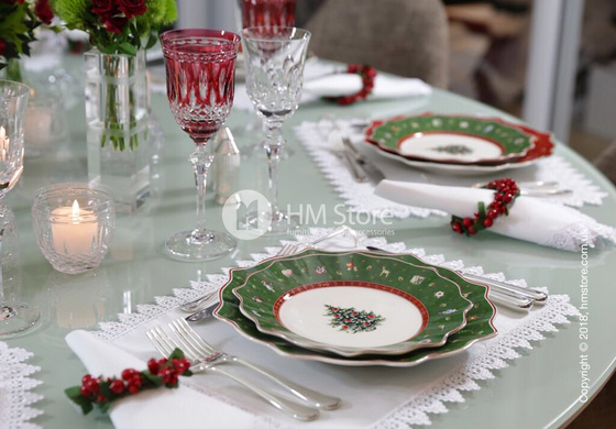 Тарелка десертная мелкая Villeroy & Boch коллекция Toy’s Delight, 24 см, Green