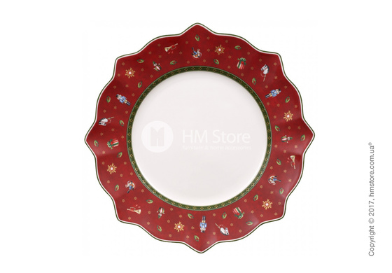Тарелка столовая мелкая Villeroy & Boch коллекция Toy’s Delight, 29 см, Red