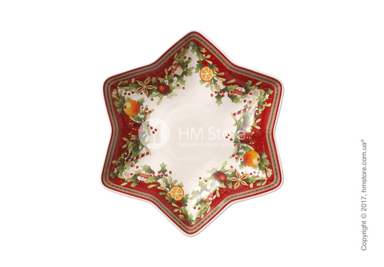 Блюдо для подачи Villeroy & Boch коллекция Winter Bakery Delight, 27х21х12 см