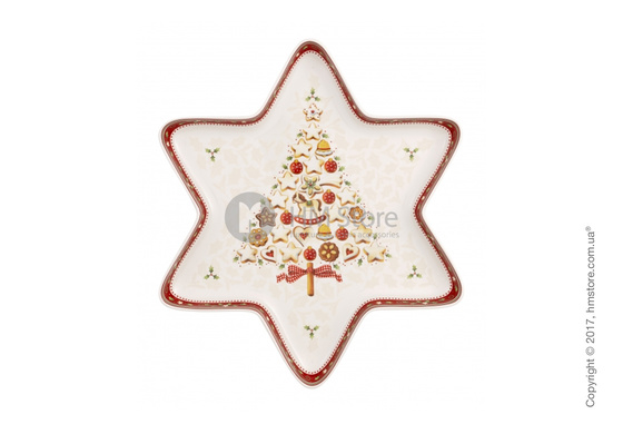 Блюдо Villeroy & Boch коллекция Winter Bakery Delight Star, 37,5х33 см