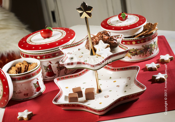 Блюдо для подачи двухъярусное Villeroy & Boch коллекция Winter Bakery Delight
