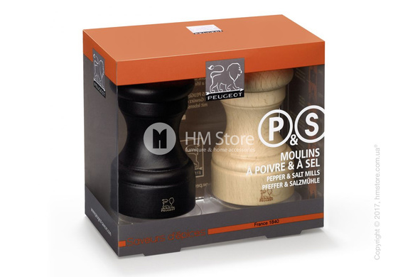 Набор мельниц для соли и перца 10 см Peugeot Bistro, Chocolate and Natural