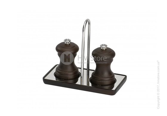 Подставка для 2-х мельниц высотой до 16 см Peugeot Linea, Chocolate