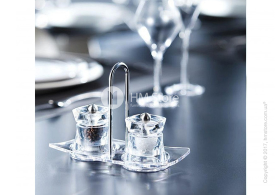 Подставка для 2-х мельниц высотой до 16 см Peugeot Linea, Transparent