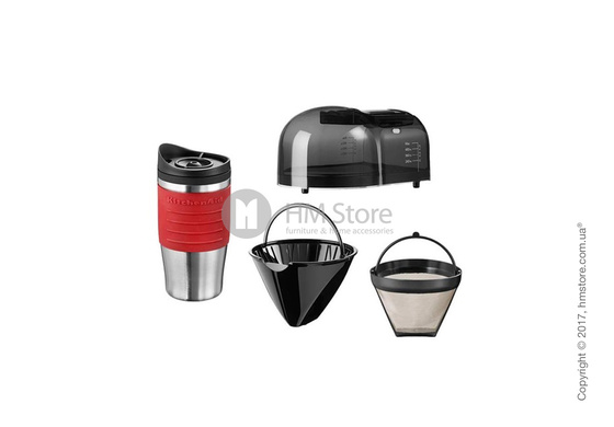 Персональная кофеварка KitchenAid Personal Coffee Maker with 18 oz Thermal Mug, Empire Red. Купить