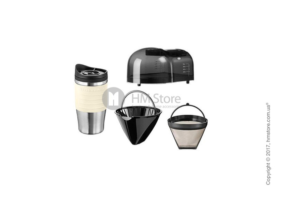 Персональная кофеварка KitchenAid Personal Coffee Maker with 18 oz Thermal Mug, Almond Cream. Купить