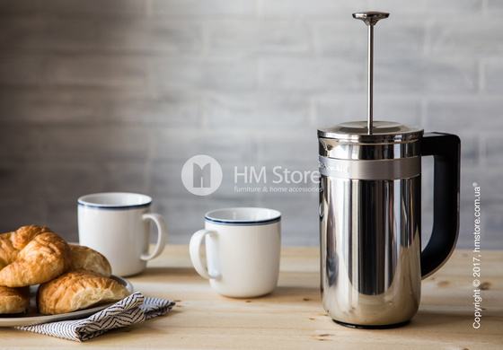 Френч-пресс KitchenAid Precision Press Coffee Maker, 740 мл, Stainless Steel 