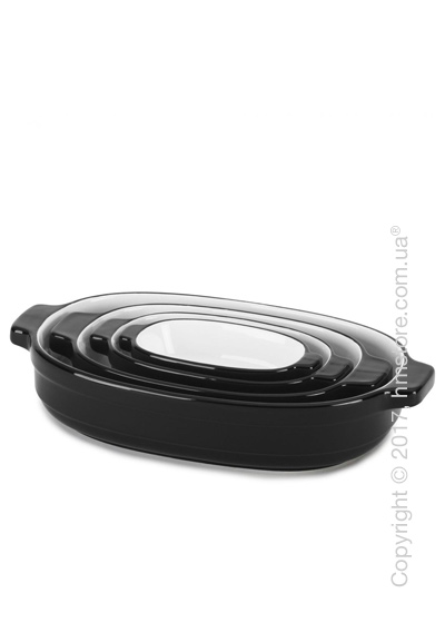 Набор емкостей керамических KitchenAid Ceramic 4 предмета, Onyx Black