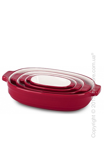Набор емкостей керамических KitchenAid Ceramic 4 предмета, Empire Red 