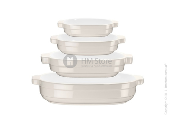 Набор емкостей керамических KitchenAid Ceramic 4 предмета, Almond Cream