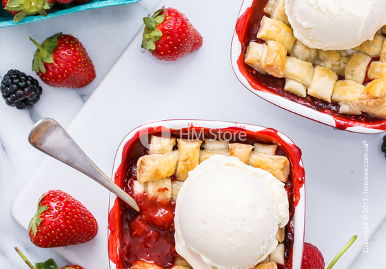 Набор емкостей керамических 10х10 KitchenAid Ceramic Ramekin 4 предмета, Empire Red