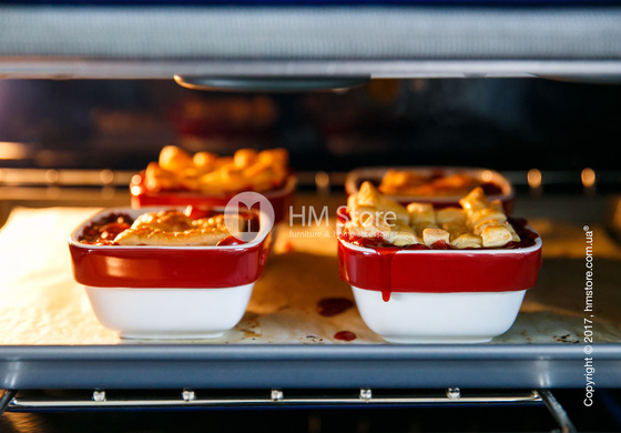 Набор емкостей керамических 10х10 KitchenAid Ceramic Ramekin 4 предмета, Empire Red