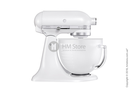 Планетарный миксер KitchenAid Artisan Series 5-Quart Tilt-Head Stand Mixer 4.8 л, Frosted Pearl White. Купить