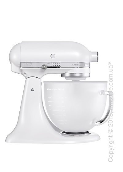 Планетарный миксер KitchenAid Artisan Series 5-Quart Tilt-Head Stand Mixer 4.8 л, Frosted Pearl White. Купить