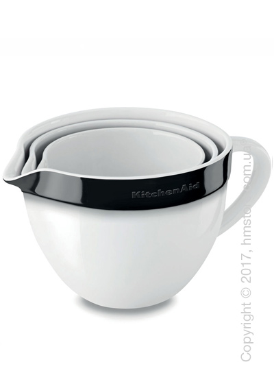 Набор емкостей для приготовления KitchenAid Ceramic 3 предмета, Onyx Black