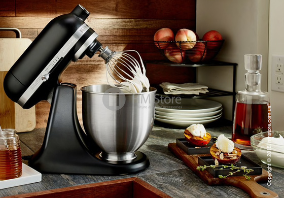 Планетарный миксер KitchenAid Artisan Mini Quart Tilt-Head Stand Mixer 3.3 л, Matte Black. Купить