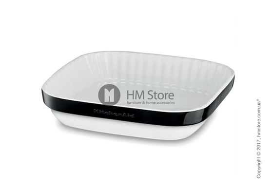 Форма для выпечки керамическая 26х26 см KitchenAid Ceramic, Onyx Black