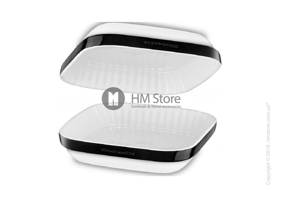 Форма для выпечки керамическая 26х26 см KitchenAid Ceramic, Onyx Black