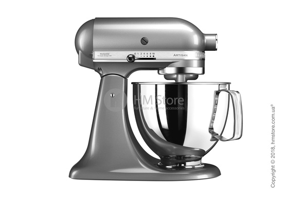 Планетарный миксер KitchenAid Artisan Series 5-Quart Tilt-Head Stand Mixer 4.8 л, Contour Silver. Купить