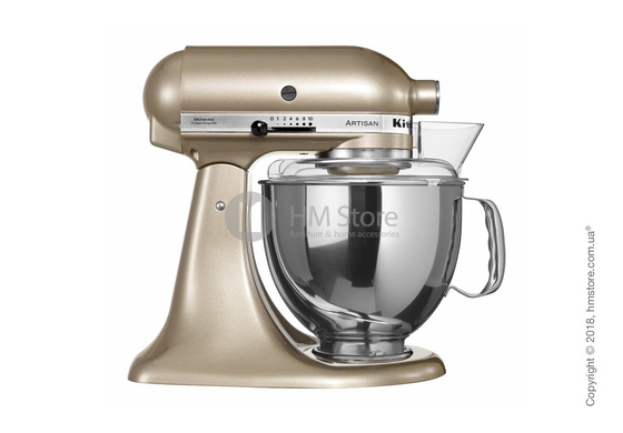 Планетарный миксер KitchenAid Artisan Series 5-Quart Tilt-Head Stand Mixer Plus Bowl 4.8 л, Golden Nectar