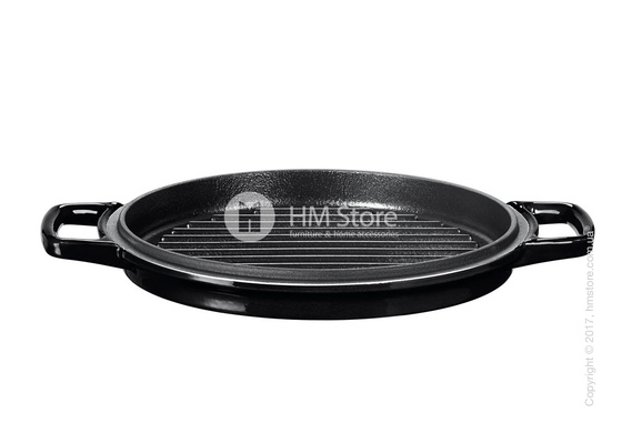 Кастрюля чугунная KitchenAid Cast Iron 28 см, Onyx Black