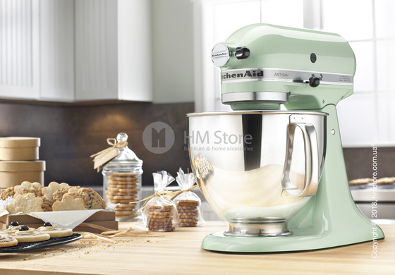 Планетарный миксер KitchenAid Artisan Series 5-Quart Tilt-Head Stand Mixer Plus Bowl 4.8 л, Pistazie