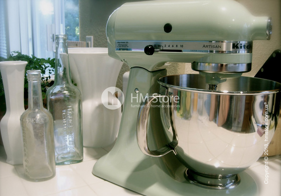 Планетарный миксер KitchenAid Artisan Series 5-Quart Tilt-Head Stand Mixer Plus Bowl 4.8 л, Pistazie