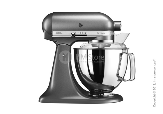 Планетарный миксер KitchenAid Artisan Series 5-Quart Tilt-Head Stand Mixer Plus Bowl 4.8 л, Medallion Silver