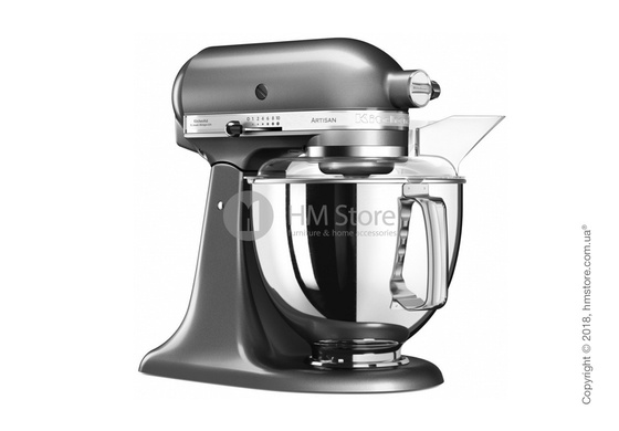 Планетарный миксер KitchenAid Artisan Series 5-Quart Tilt-Head Stand Mixer Plus Bowl 4.8 л, Medallion Silver