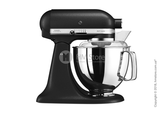 Планетарный миксер KitchenAid Artisan Series 5-Quart Tilt-Head Stand Mixer Plus Bowl 4.8 л, Cast Iron Black