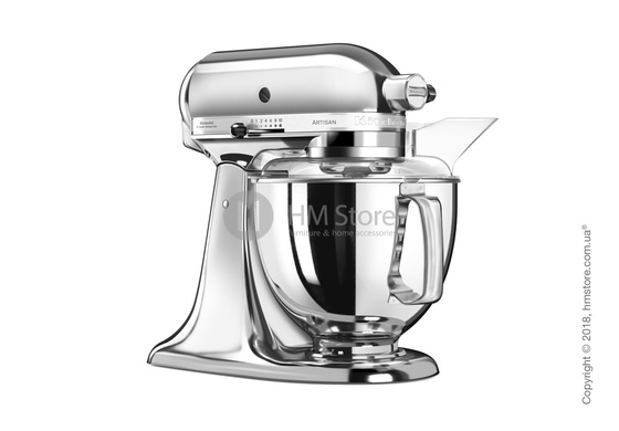 Планетарный миксер KitchenAid Artisan Series 5-Quart Tilt-Head Stand Mixer Plus Bowl 4.8 л, Chrom