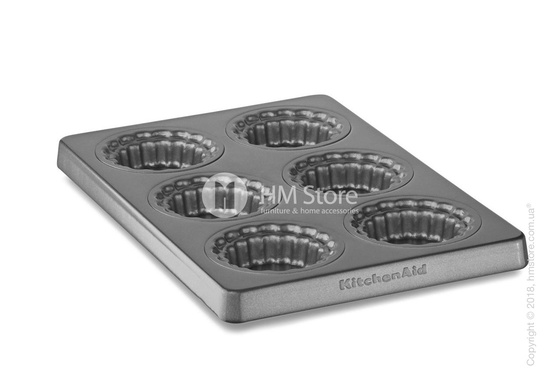 Форма для кексов со съемным дном KitchenAid Mini Pie Pan, Steel  Форма для кексов со съемным дном KitchenAid Mini Pie Pan, Steel