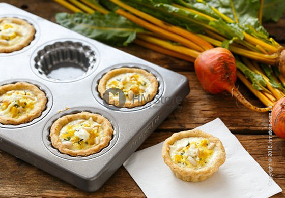 Форма для кексов со съемным дном KitchenAid Mini Pie Pan, Steel  Форма для кексов со съемным дном KitchenAid Mini Pie Pan, Steel