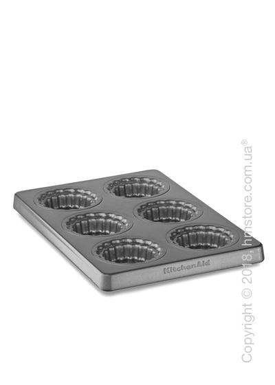 Форма для кексов со съемным дном KitchenAid Mini Pie Pan, Steel 