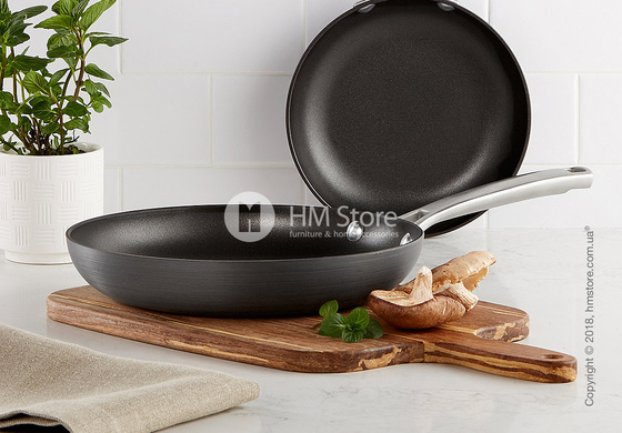 Сковорода KitchenAid Skillet серия Hard Anodized 24 см, Black
