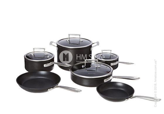 Сковорода KitchenAid Skillet серия Hard Anodized 24 см, Black