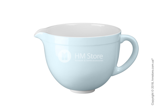 Чаша керамическая для миксера KitchenAid 4.8 л, Glacier Blue Чаша керамическая для миксера KitchenAid 4.8 л, Glacier Blue