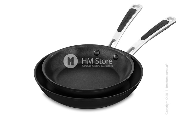 Сковорода KitchenAid Skillet серия Hard Anodized 30 см, Black