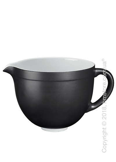 Чаша керамическая для миксера KitchenAid 4.8 л, Matte Black