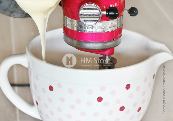 Чаша керамическая для миксера KitchenAid 4.8 л, Pink Polka Dot 
