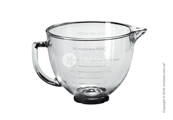 Чаша стеклянная для миксера KitchenAid 4.8 л, Transparent