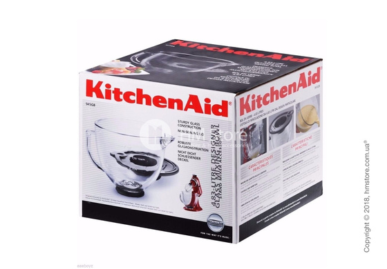 Чаша стеклянная для миксера KitchenAid 4.8 л, Transparent Чаша стеклянная для миксера KitchenAid 4.8 л, Transparent